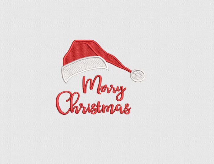 Buy Now Merry Christmas Logo Design Digitized for Embroidery