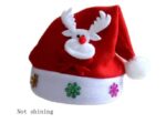 Christmas Decorations Non-woven Cartoon Applique Luminous Hat Apparel & Accessories