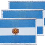 Argentina Flag Embroidered Patch | Iron On or Sew On | Digitized File