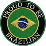 Brazil Flag Embroidered Patch | Iron On or Sew On | Digitized File