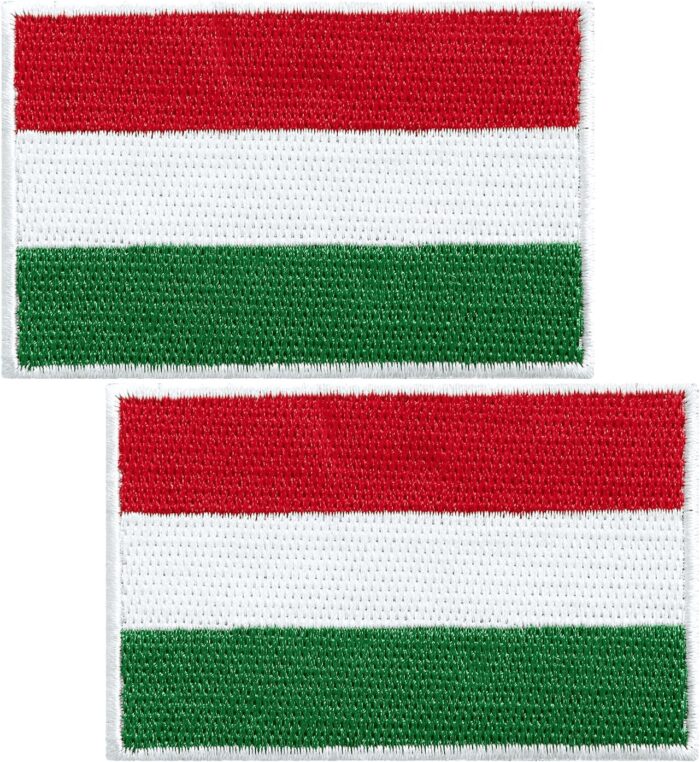 Custom Hungary Flag Patch - Iron-On, Sew-On, Velcro Patches