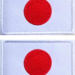 Japan Flag Embroidered Patch | Iron On or Sew On | Digitized File