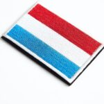Luxembourg Flag Embroidered Patch | Iron On or Sew On | Digitized File