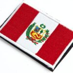 Peru Flag Embroidered Patch | Iron On or Sew On | Digitized File
