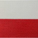 Poland Flag Embroidered Patch | Iron On or Sew On | Digitized File