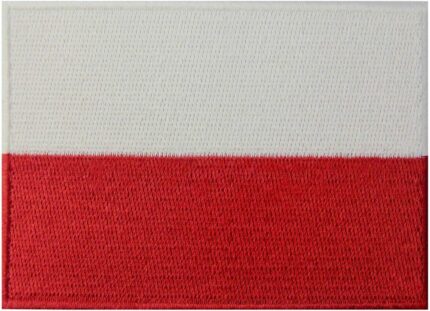 Poland Flag Embroidered Patch | Iron On or Sew On | Digitized File
