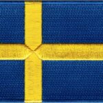 Sweden Flag Embroidered Patch | Iron On or Sew On | Digitized File