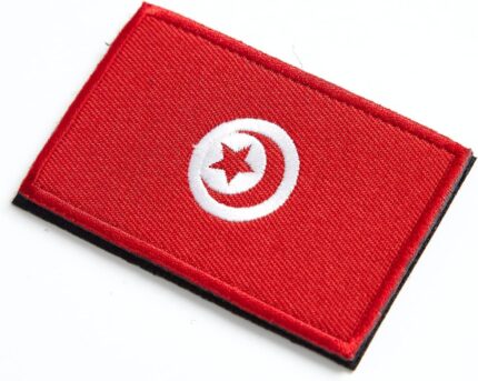 Tunisia Flag Embroidered Patch | Iron On or Sew On | Digitized File
