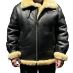 Icebreaker Black Bomber Leather Jacket