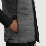 Carlo Grey Hooded Puffer Vest - Image 6