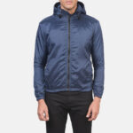 Jimmy Blue Hooded Windbreaker Jacket - Image 4