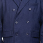Claud Blue Wool Double Breasted Coat - Image 4