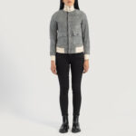 Aerialist Grey Suede Bomber Jacket