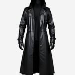 Emilio Premium Hooded Leather Duster Coat