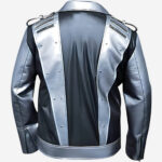 X-men 4 Quicksilver Peter Maximoff Silver and Black Faux Leather Jacket