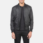 Nightfall Black Bomber Jacket