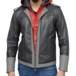 Sora Kingdom Hearts 4 Hooded Leather Jacket