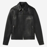 Men’s Oversized Black Leather Jacket