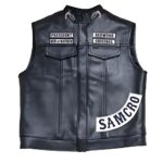 Sons of Anarchy Charlie Hunnam Black Vest