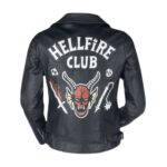 Hellfire Club Unisex Black Leather Jacket
