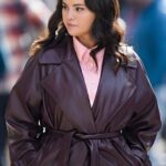 Only Murders In The Building S03 Selena Gomez Leather Trench Coat