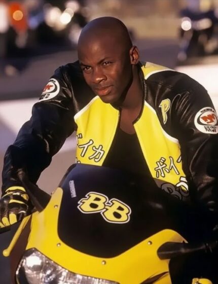 Black And Yellow Derek Luke Biker Boyz Jacket