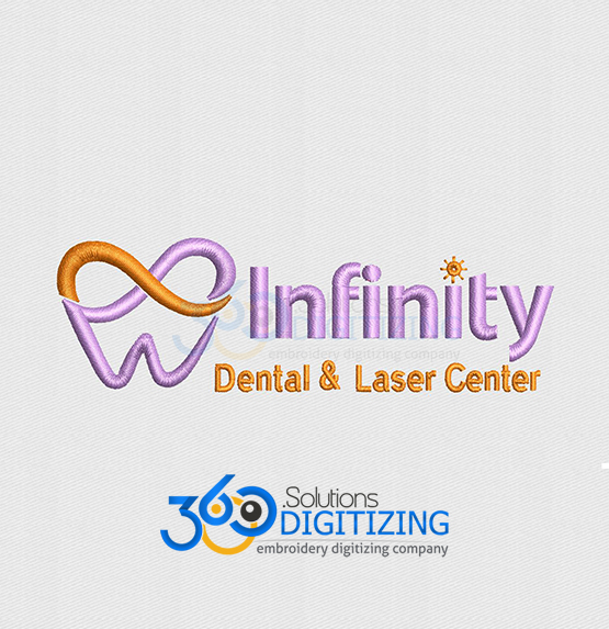 Infinity-Dental-&-Laser-Center-Left-Chest-Logo-Digitized-for-Machine-Embroidery-By-360-Digitizing-Solutions