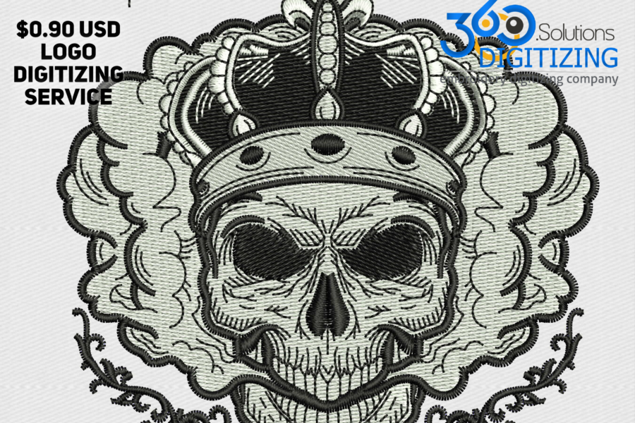 Embroidery Digitizing Logo by 360 Digitizing Solutions
