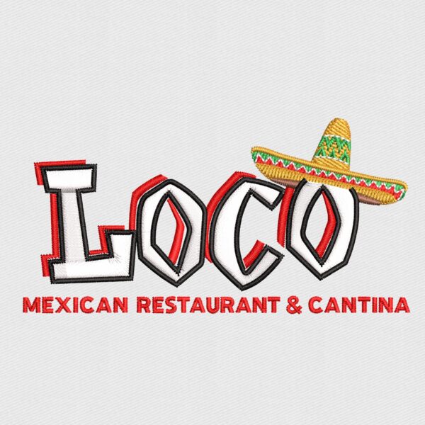 LOCO logo Digitizing for Logo Embroidery