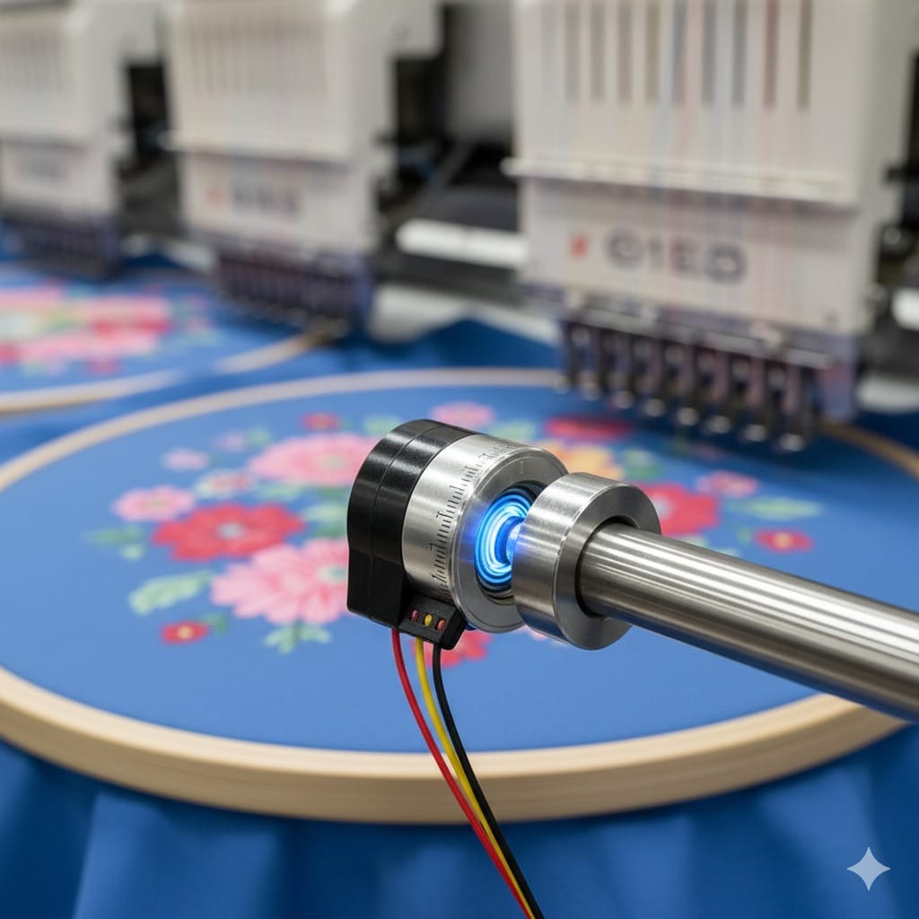 Rotary Encoder Sensors for Embroidery Machines – Complete Guide by 360 Digitizing Solutions