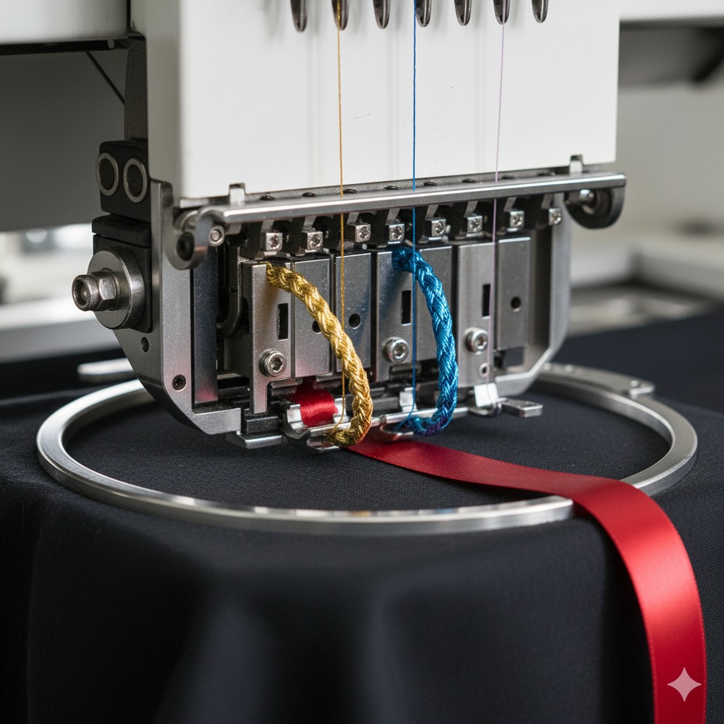 Complete Guide to Cording, Coiling & Taping Devices for Embroidery Machines