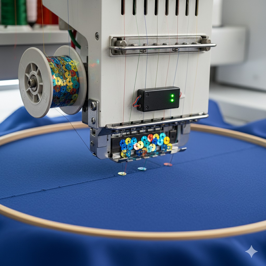Sequin Sensor for Embroidery Machines – Complete Guide by 360 Digitizing Solutions