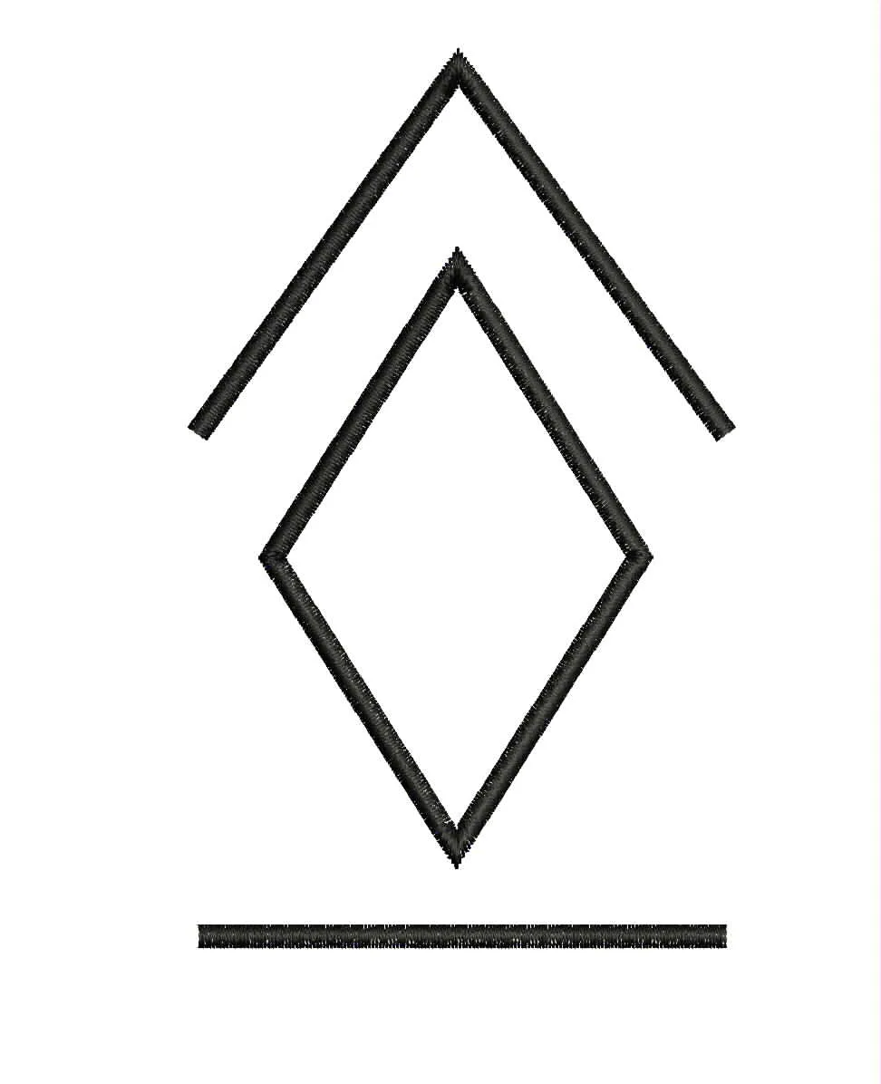 Final digitized proof for cotton center-chest digitizing project