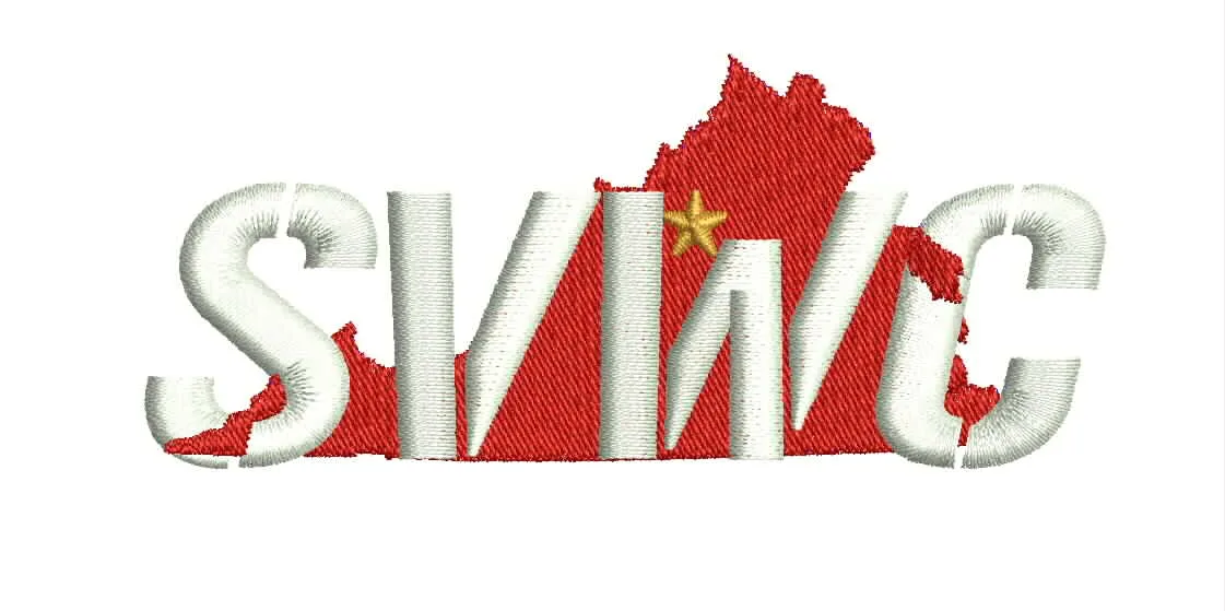 Final digitized proof for polyester left-chest digitizing project