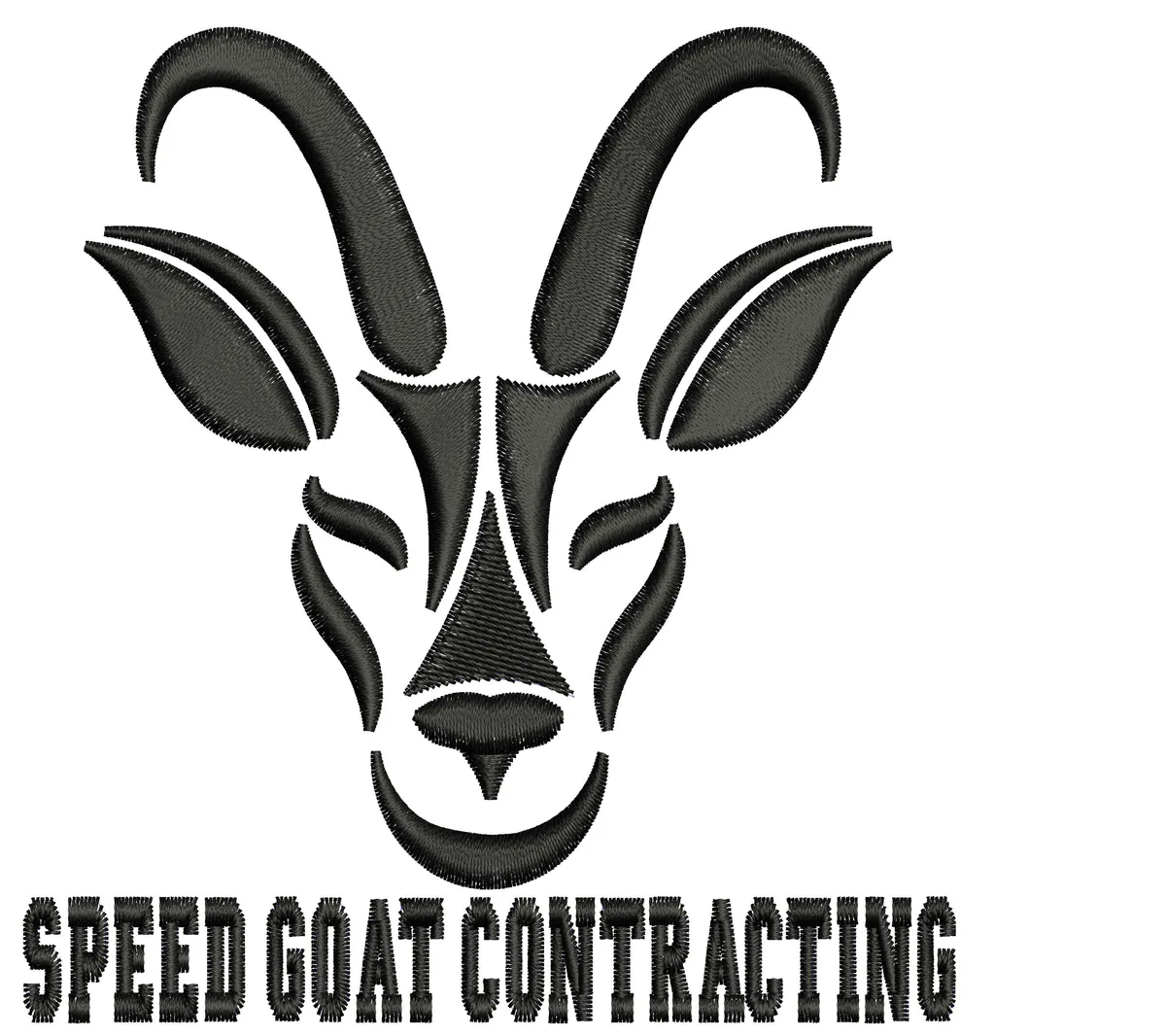 Final digitized proof for fleece left-chest digitizing project